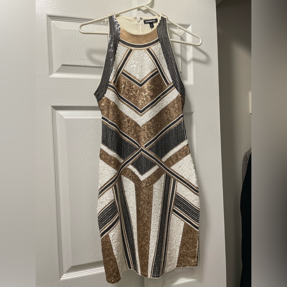 Express Sequin Mini Dress